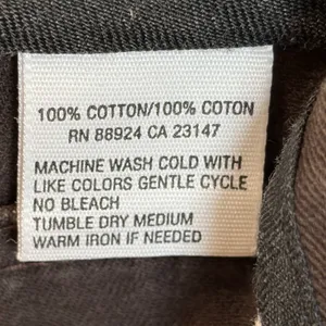 Talbots Petite Womens 4P Jeans Brown Straight Leg 100% Cotton thumbnail 8