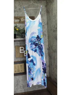 Carmen Marc Valvo Womens Flowy A-Line Maxi Dress C7Y410 White Multi L thumbnail 2