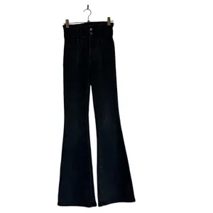 Free People We The Free Jayde Flare Jeans 25 Washed Black High Rise Corset Onyx thumbnail 2