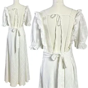 Free People Lace Dainty Ethereal Cottage Now And Forever Midi Dress Ivory Small thumbnail 13