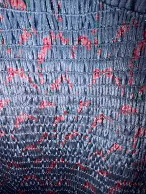 Free People McKenna velvet Lavender Multi Knit Midi Skirt with Ruffle Hem thumbnail 6