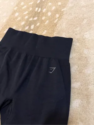 Gymshark Flex Seamless Cycling Shorts Black High Waisted Women’s Size S thumbnail 3