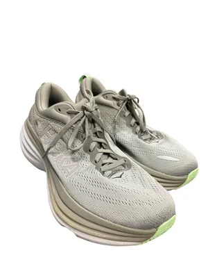Hoka Bondi 8 wms gray green casual athletic running sneakers sz 9B SKU 10-209 thumbnail 14