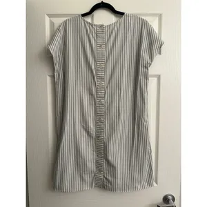 Madewell Green/Cream Button-Back Easy Dress thumbnail 6