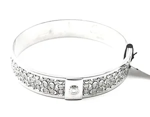 COACH Signature C Logo Silver Tone Bangle Bracelet NWT thumbnail 2