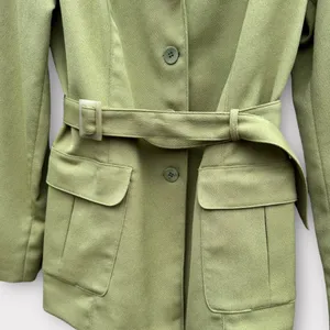 GUESS Collection Chartreuse Belted Blazer thumbnail 4