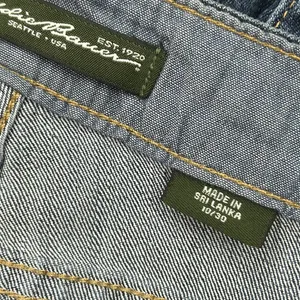 Eddie Bauer Straight Leg Stretch Denim Mid Rise Womens 10 or 30 Waist Blue Jeans thumbnail 8