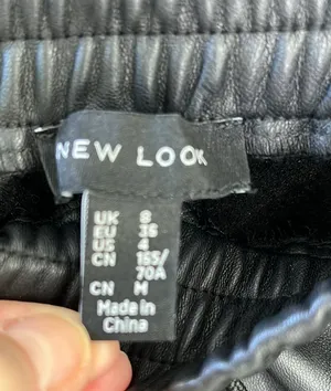 Bebe Faux Leather Black Jogger Pants thumbnail 4