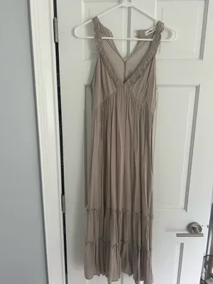 Tan maxi dress thumbnail 2