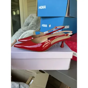 Steve Madden Women's US 7.5 Valeriee Heel Pointed Toe Pump Red‎ Patent thumbnail 3