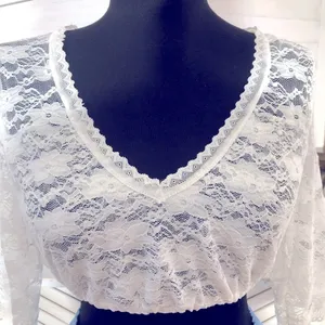 Vintage Peasant Skirt white lace top coquette romantic fairy Ren fair whimsy S thumbnail 6