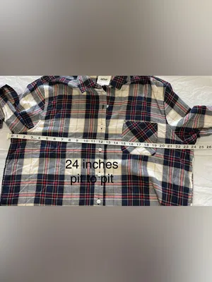 Aerie Off-Duty Plaid Flannel Button Down thumbnail 6