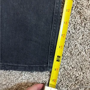 Agolde Riley High rise straight jeans black sz 24 thumbnail 9