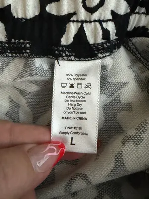 Lularoe Women L Black White Floral Jamie French Terry Shorts Pockets Drawstring thumbnail 8