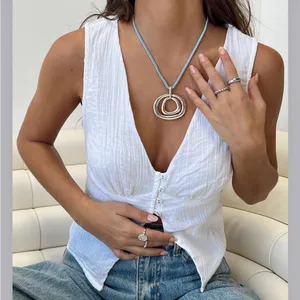 Princess Polly Momo Vest Top XS White thumbnail 1