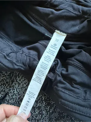 Lululemon Quick Pace Skirt 13" Soundwave White Black thumbnail 7