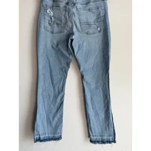 American‎ Eagle Jeans Women's 12 90s Low Rise Skinny Kick Stretch Denim Raw Hem thumbnail 8