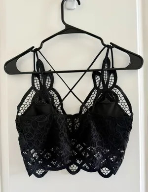 Bralette Crop Top Black thumbnail 3