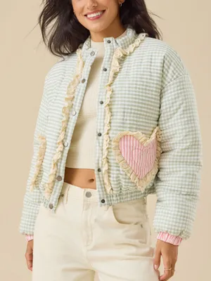 Altar'd State Gemma Gingham Jacket thumbnail 1