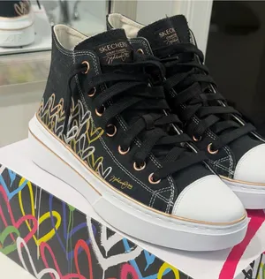 Skechers Cordova Chic Love High-Top Canvas Sneakers thumbnail 1