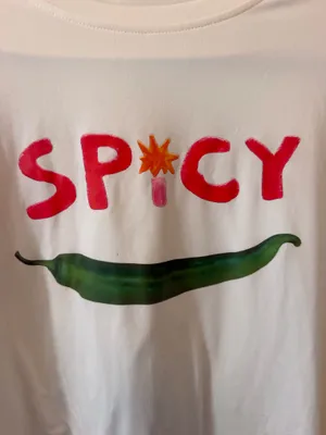 Spicy graphic tshirt White Size M/L thumbnail 2