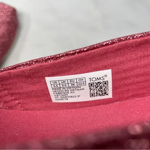 NEW TOMS Alpargata Dark Rose Textured Glitter Cord Slip On Loafer Shoes Pink 5.5 thumbnail 12