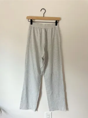 Skims Boyfriend Stretch-Modal & Cotton-Blend Jersey Track Pants Light Heather thumbnail 6
