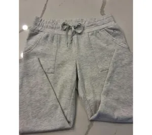 Danskin Size M Women’s Light Gray Elastic & Tie at Waste Jogger Sweatpants thumbnail 4