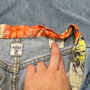 Agolde Rio Palm Tree Print Cuff Jeans Size 29 Y2K thumbnail 8