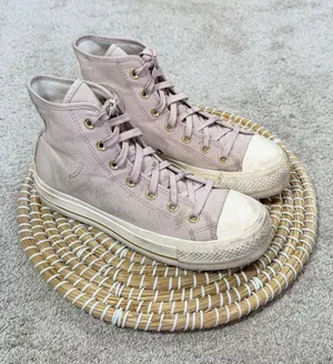 Converse All Starts Women’s Chuck Taylor Seasonal Lift Platform Sneakers Pink 8 thumbnail 1