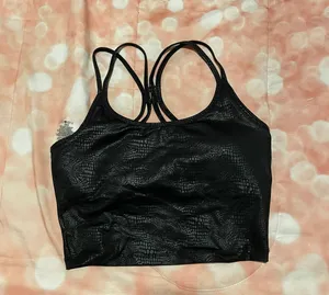 Calvin Klein performance crop top built in bra thumbnail 1