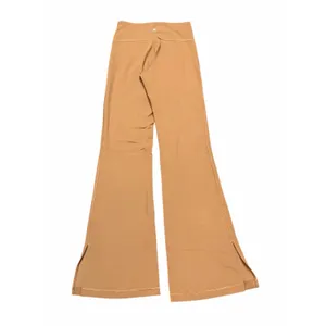 Lululemon Groove Split Hem Flare Mid‎ Rise Pants Women 6 Lt Brown Nulu LW5ENGS thumbnail 5