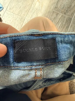 Black Jean Buckle Shorts thumbnail 3