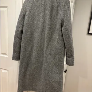 Aritzia Babaton The Stedman Coat Herringbone Gray Wool Cashmere XS thumbnail 6