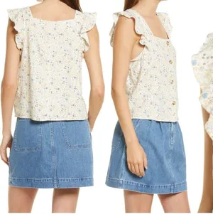 Madewell New Floral Top thumbnail 5