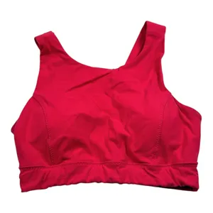 Athleta Deep Breathe Bralette Sports‎ Bra Womens Medium Pink Crisscross Back thumbnail 1