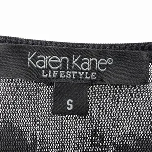 Karen Kane Sheer Mesh Floral Top Women's Small Fairy Coquette Festival Indie Y2K thumbnail 7
