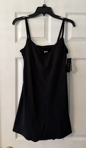 GILY HICKS Black Active Dress with Thin Straps adjustable brand new size L thumbnail 1