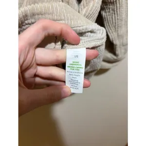 Aerie Size L Corduroy Shacket Shirt Jacket Cream Button Down Front thumbnail 10