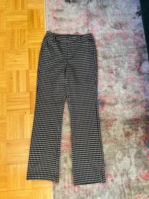 Houndstooth Black And White Pants Size XS thumbnail 3