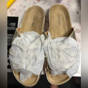 Golden summer sandals‎ Gold Size 11 thumbnail 2