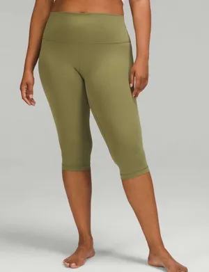 Lululemon Align High-Rise Crop 17" Bronze Green Size 10 thumbnail 1