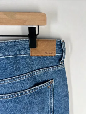 Madewell Low-Slung Curvy Straight Jeans 100% Cotton Denim Size 31‎ thumbnail 9