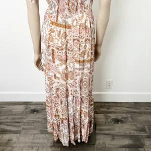 [Vici Collection] Call Away Floral Maxi Dress Smocked Bodice NWOT Tiered Size XL thumbnail 8