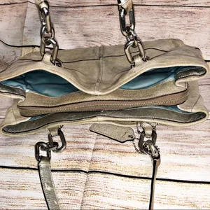 COACH Chelsea Metallic Sparkle Hobo Purse thumbnail 6