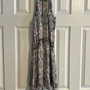 PARKER Women’s Paisley & Flower Elastic Waistband Ruffled Dress Size S thumbnail 6
