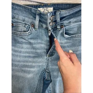 Free People We The Free Shayla Bootcut Jeans 25 Sierra Y2K Double Waist thumbnail 10