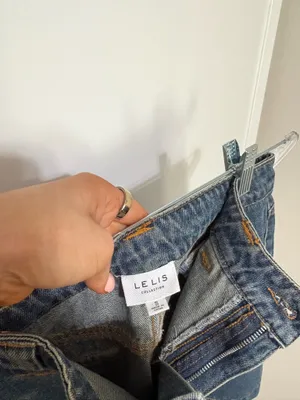 Le lis No Notes Needed denim mini skirt thumbnail 4