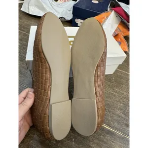 FS Lele Woven Loafers‎ Cognac Brown Brazilian Leather Flat Slip-On Size 9.5 thumbnail 8