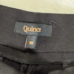 Quince Ultra-Stretch Ponte Trouser Black Wide‎ Leg Pants Womens Size 10 LB70749 thumbnail 2